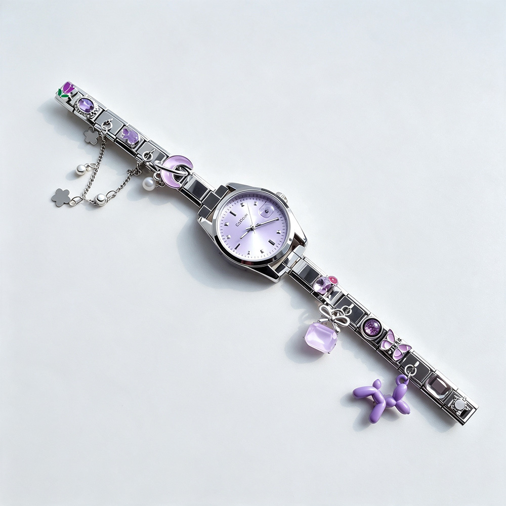 Jewelry Watches For Ladies - Ins roestvrijstalen Italiaans horloge DIY mixkleur