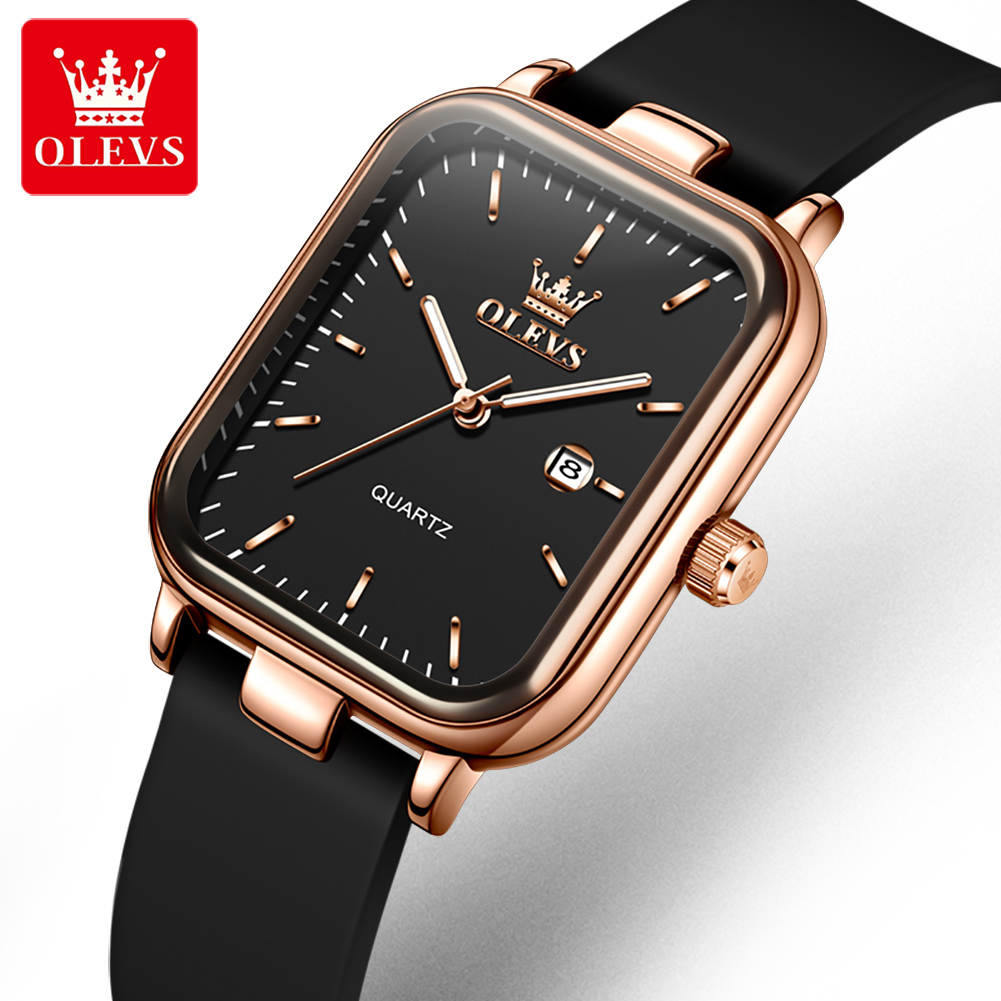 High Jewelry Watches - OLEVS luxe horloge voor dames rechthoekige