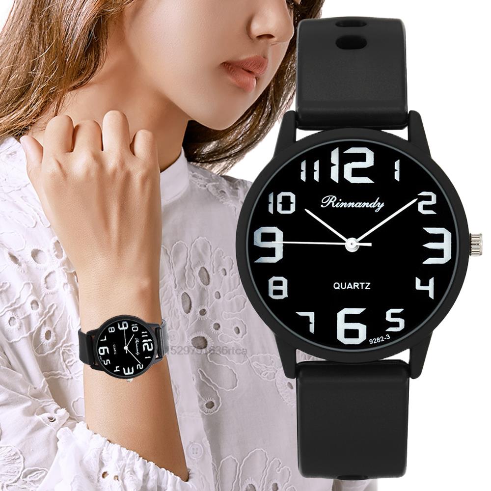 High Jewelry Watches - Damesmode siliconen horloges set minimalistisch hoog