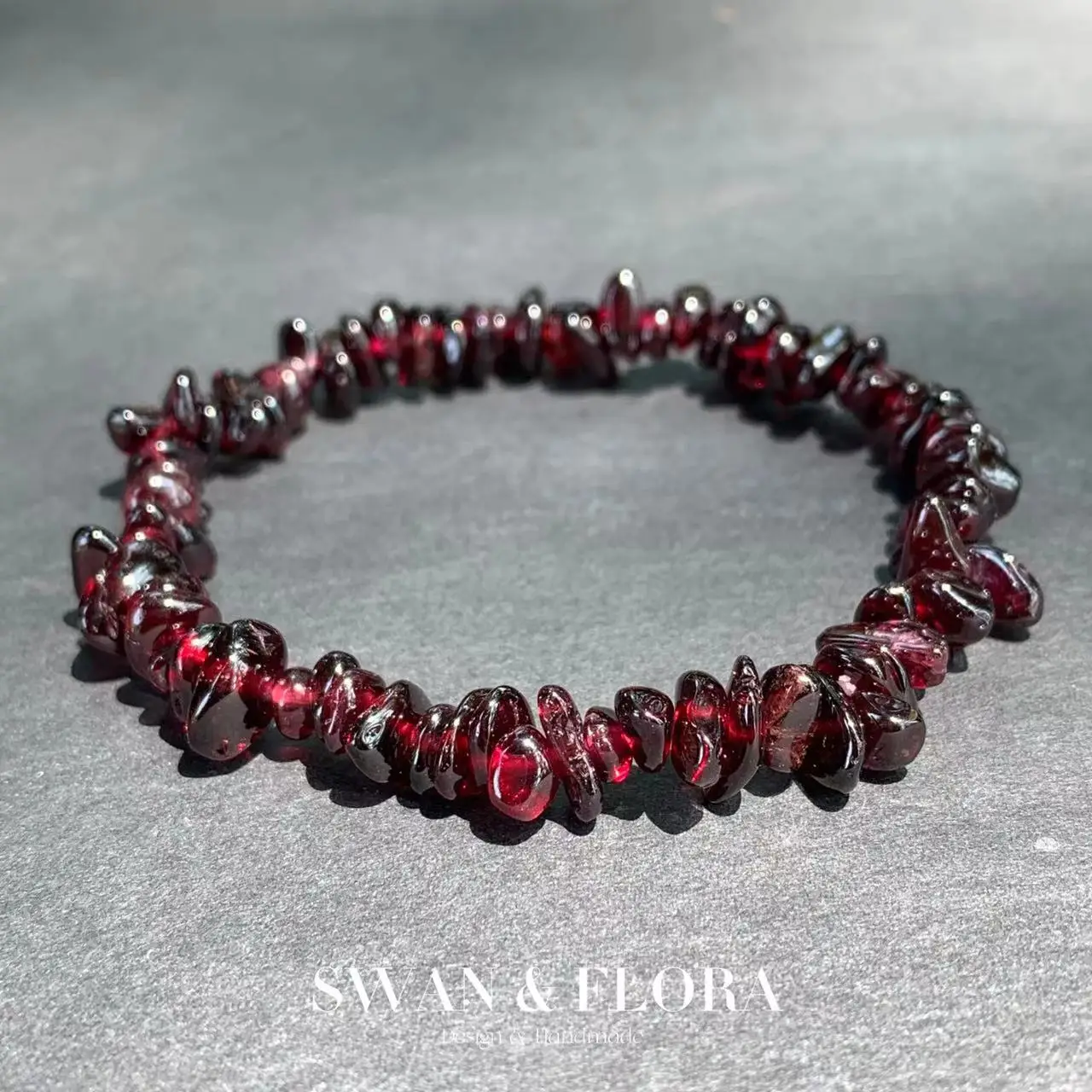 Gemstone Bracelet Healing - Natuurlijke granaat armband voor vrouw kristal