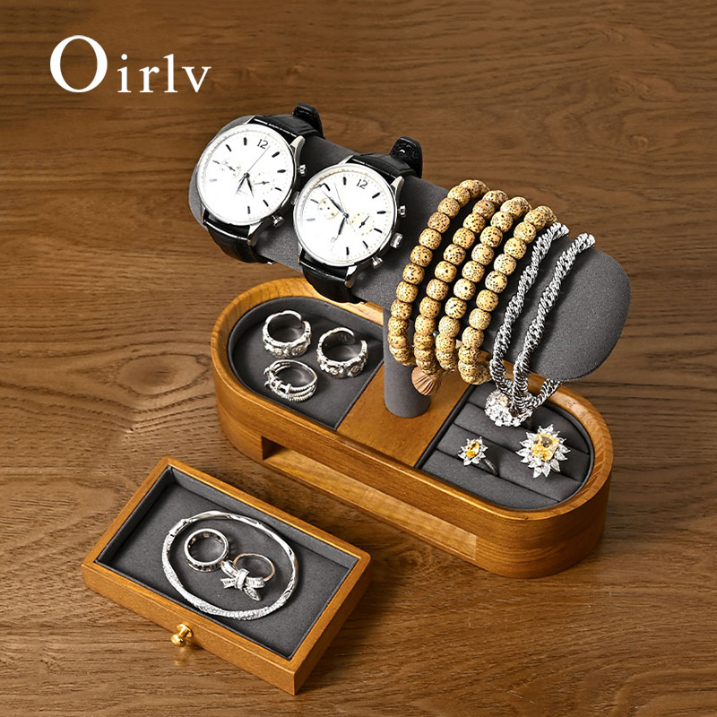 Watch Display Box - Oirlv Massief Houten Horloge Organisator Plank