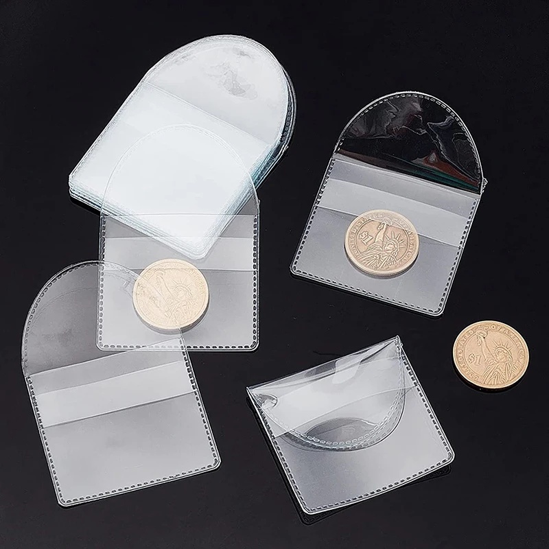 Collectors Coins Jewelry & Watches Of Smithtown Photos - Doorzichtige PVC-muntencollectorzakjes, 15 stuks/verpakking, herbruikbare anti-kras