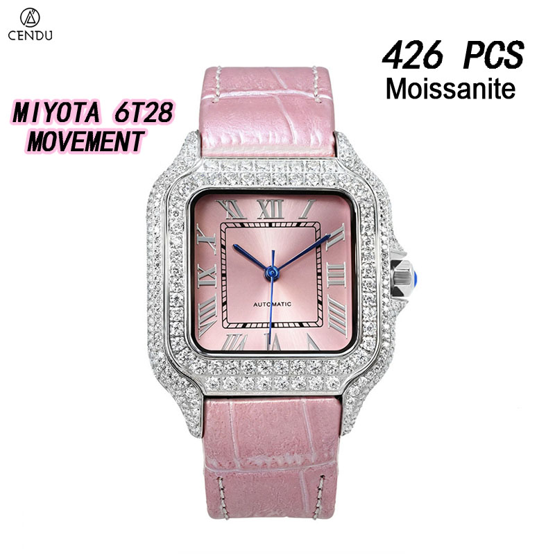 Vvs Jewelry Watches - VVS Moissanite Diamanten Horloges voor Heren