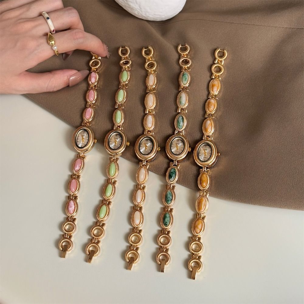 Jewelry Watches Vintage - Nieuw vintage gekleurd edelsteen dameshorloge elegant