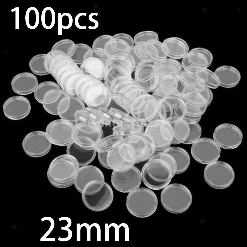 Collectors Coins Jewelry & Watches Of Smithtown Photos - 100 stuks 23 mm doorzichtige ronde
