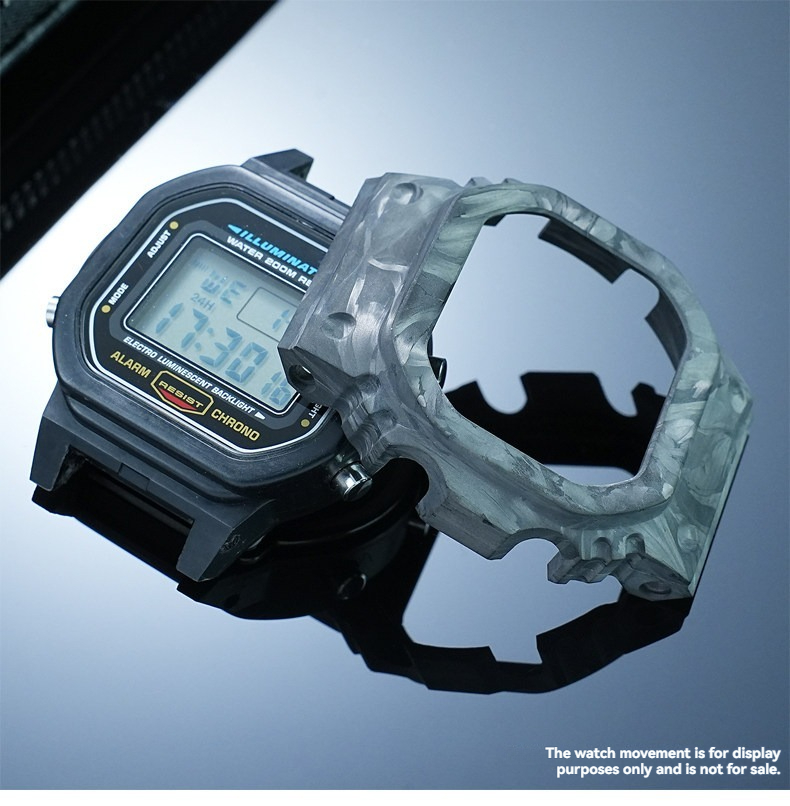 Casio Watch G-Shock Dw-5600 - Koolstofvezel gemodificeerde horlogekast voor Casio G-SHOCK