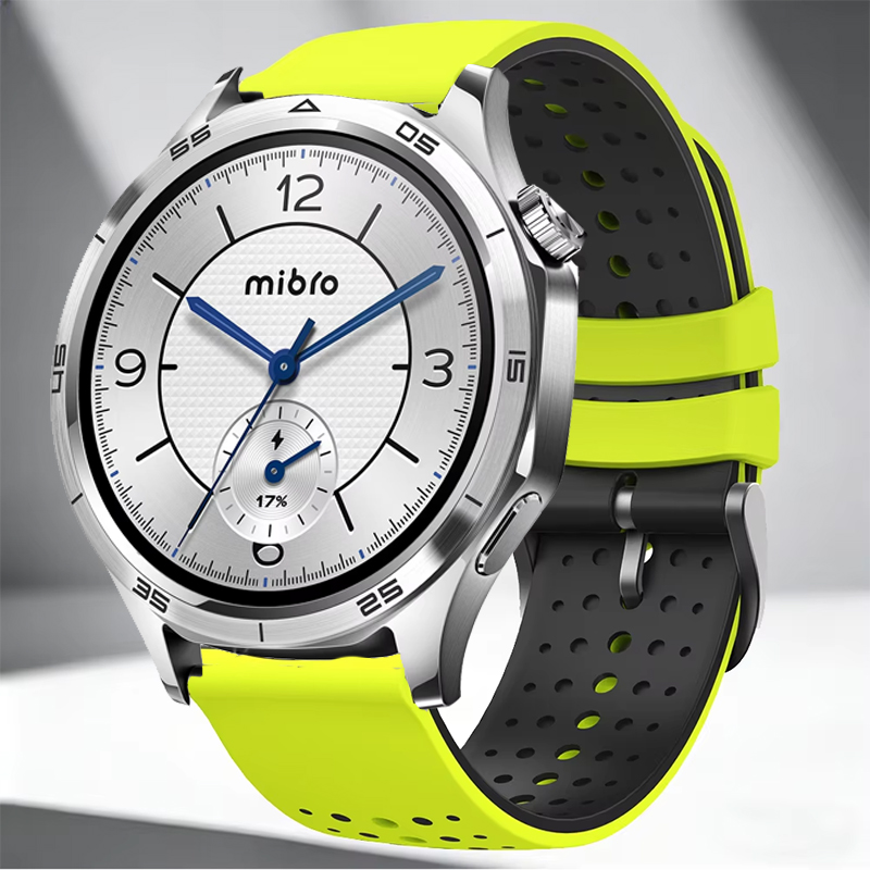 A1 Watches & Jewelry New York Photos - 22mm tweekleurige siliconen band voor Mibro