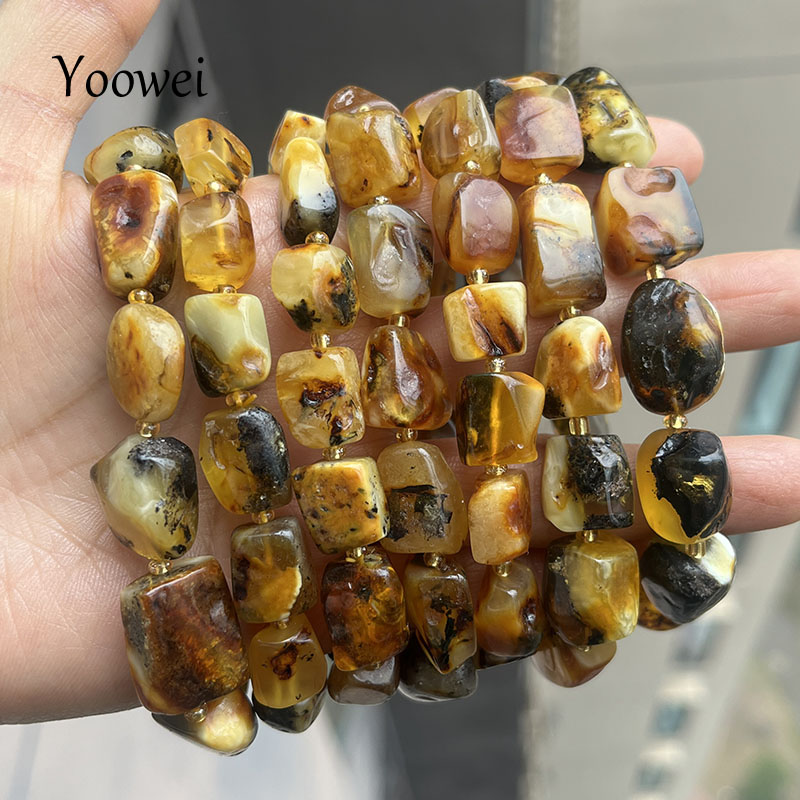 Gemstone Bracelet Healing - 100% Echt Amber Armbanden voor Unisex