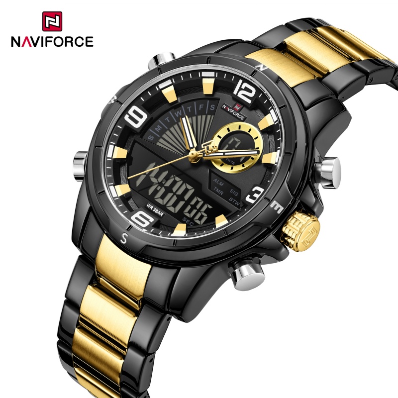 Watch Display Box - NAVIFORCE Herenhorloge met dubbel display 3ATM
