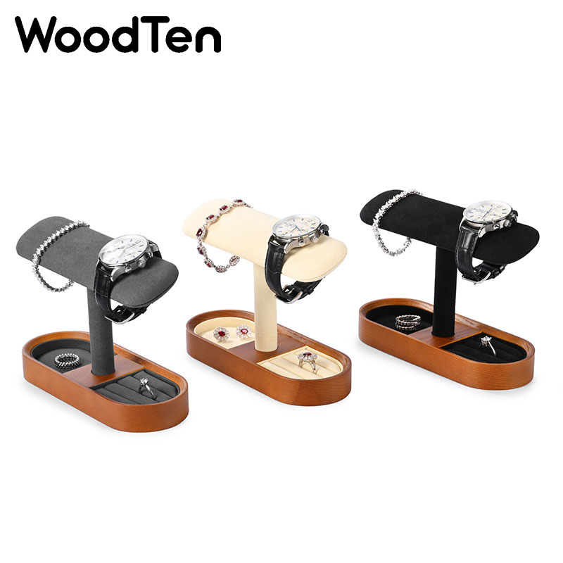 Houten horloge-displaystandaar - Jewelry Stand Watches recensie en prijs