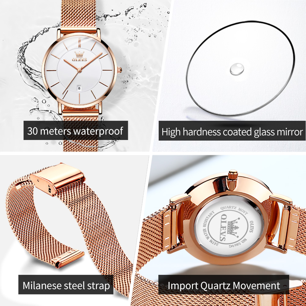 OLEVS Dameshorloge 5869, elega - Jewelry Watch recensie en prijs