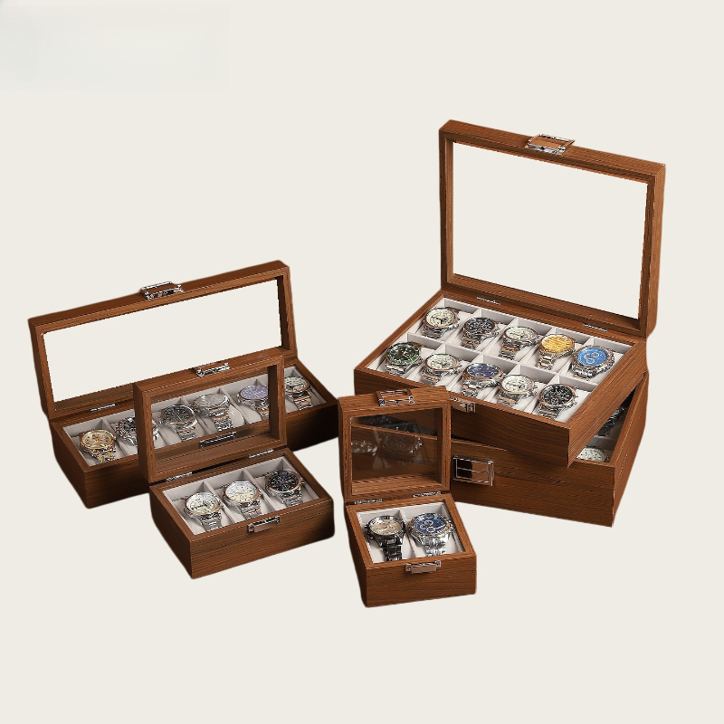 Horlogedoos met houtnerf 2/3/6 - Watch Display Box recensie en prijs