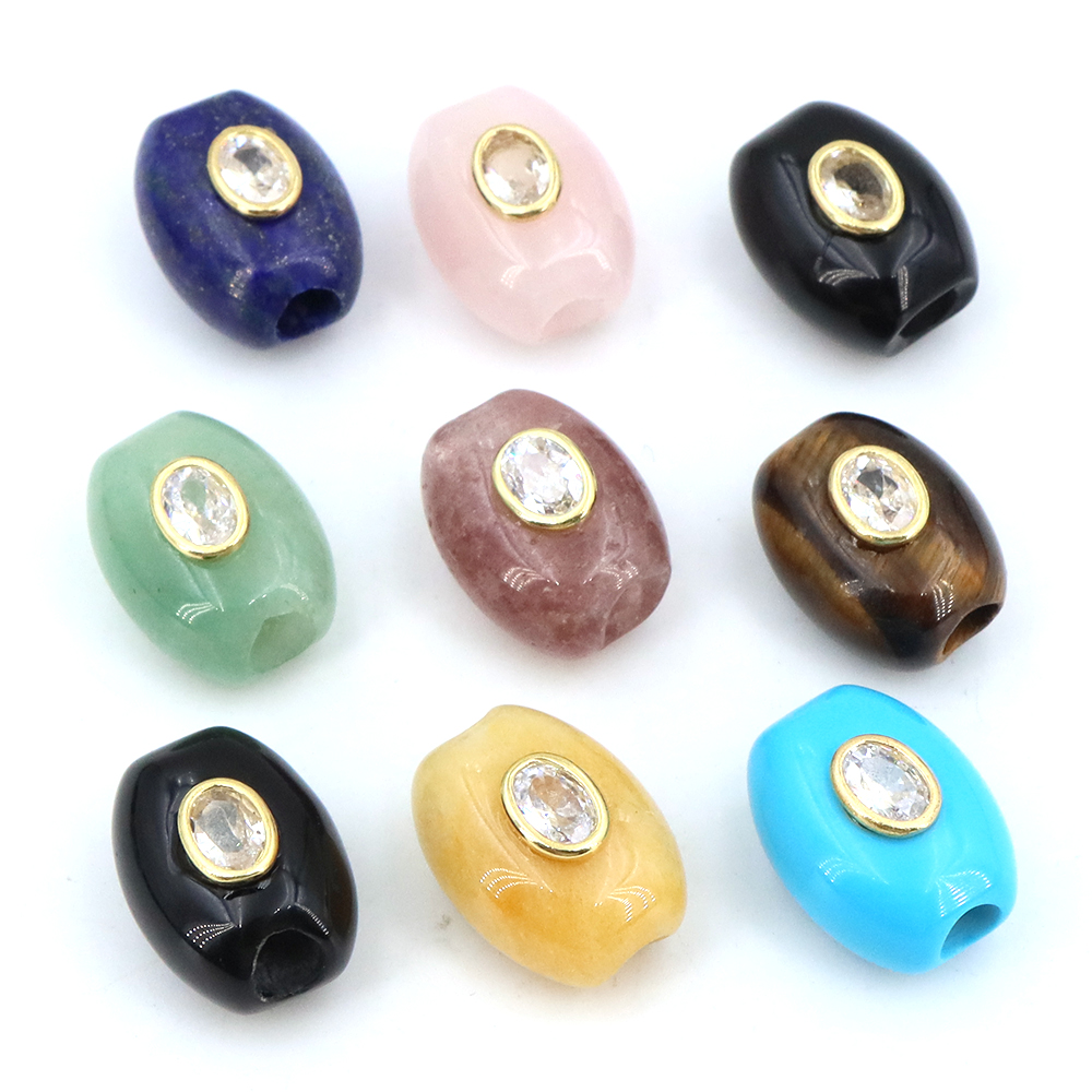 Natuursteen groot gat platte e - Gemstone Bracelet Healing recensie en prijs
