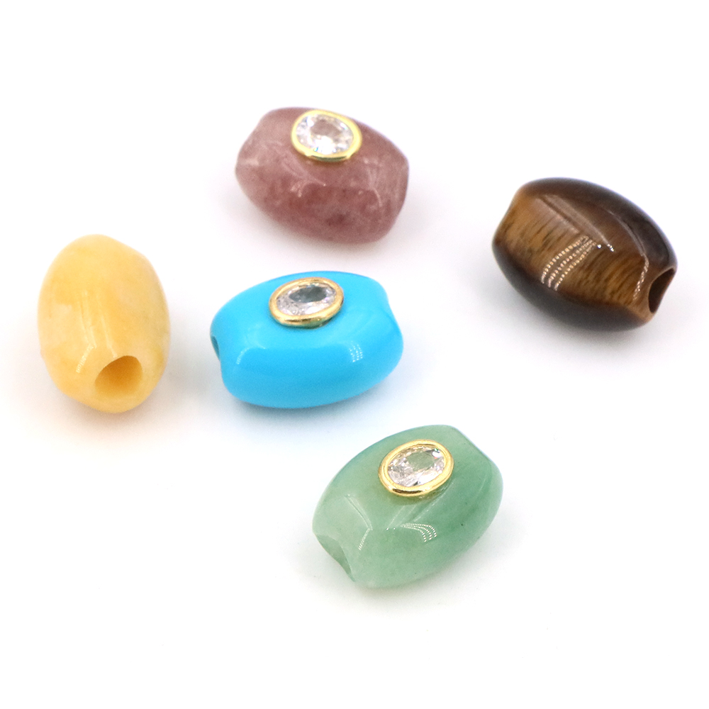 Natuursteen groot gat platte e - Gemstone Bracelet Healing recensie en prijs