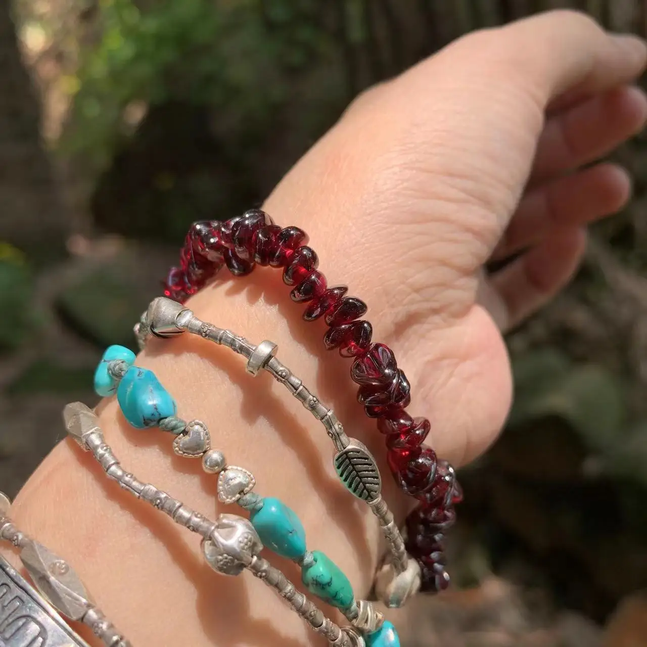 Natuurlijke granaat armband vo - Gemstone Bracelet Healing recensie en prijs