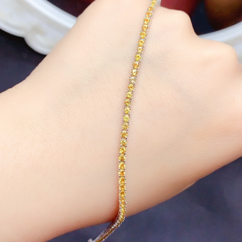 Natuurlijke Citrien Tennisarmb - Gemstone Bracelet Healing recensie en prijs