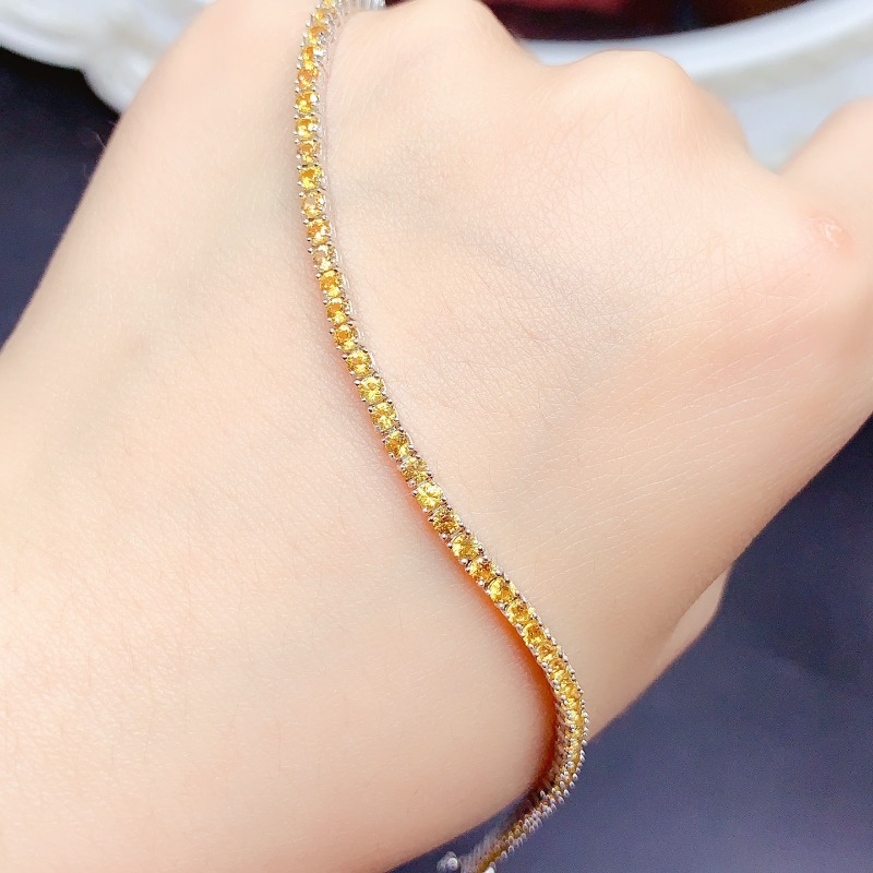 Natuurlijke Citrien Tennisarmb - Gemstone Bracelet Healing recensie en prijs