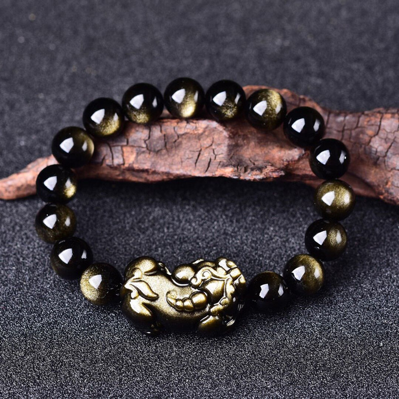 Natuurlijke Goud Obsidiaan Arm - Gemstone Bracelet Healing recensie en prijs