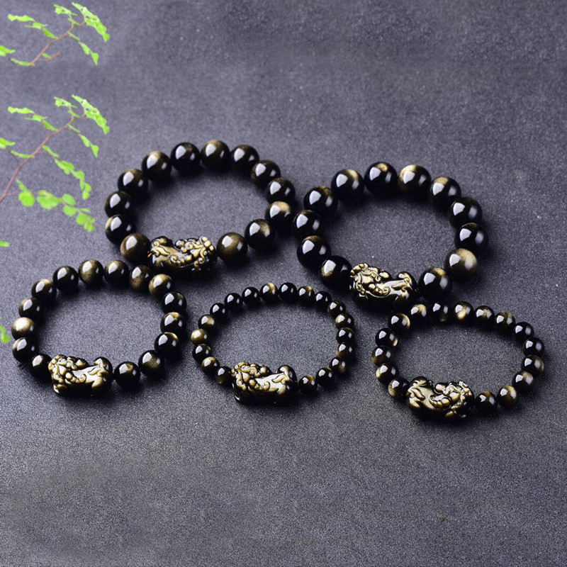 Natuurlijke Goud Obsidiaan Arm - Gemstone Bracelet Healing recensie en prijs