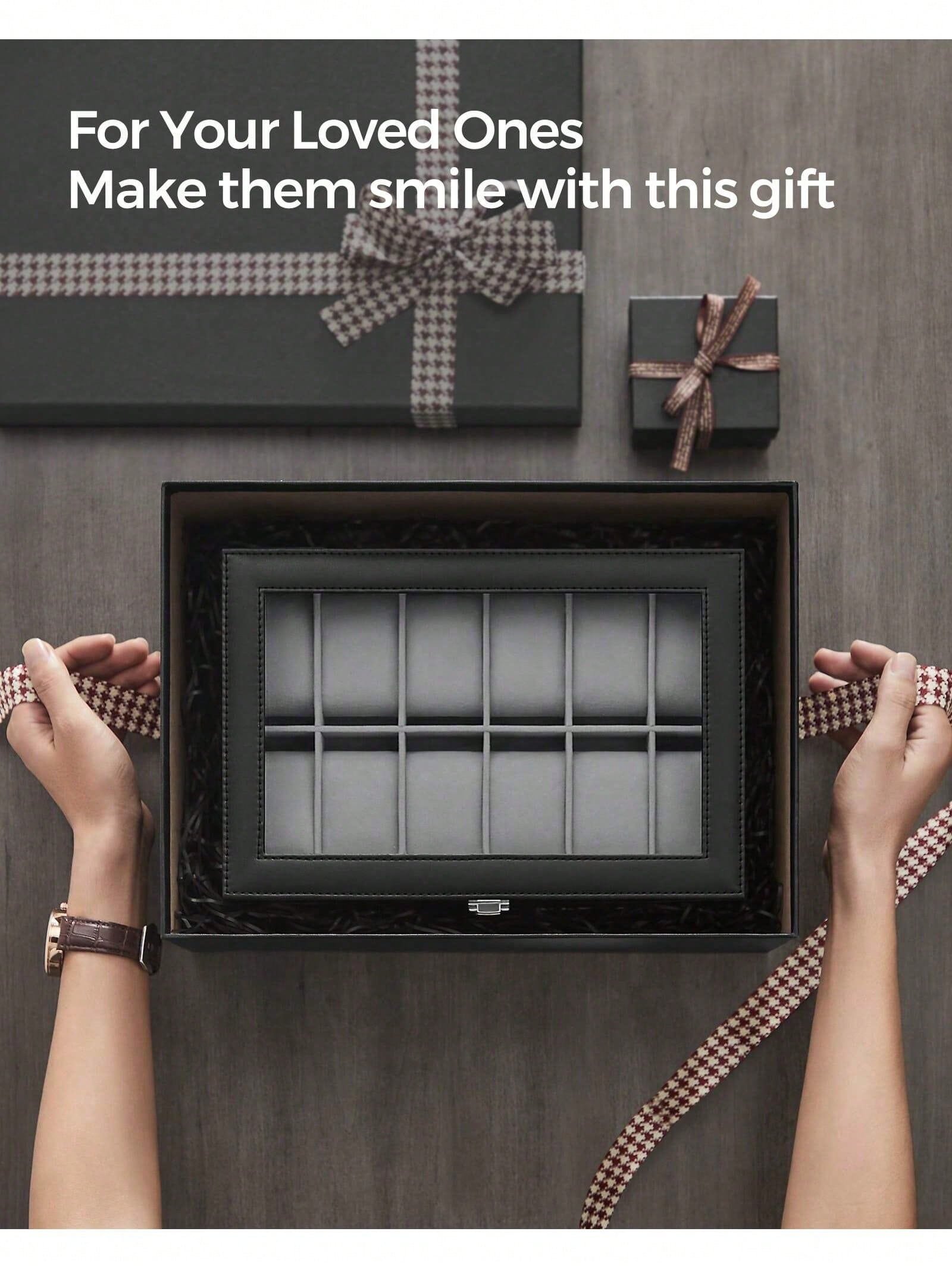 12-vakjes afsluitbare horloged - Watch Display Box recensie en prijs