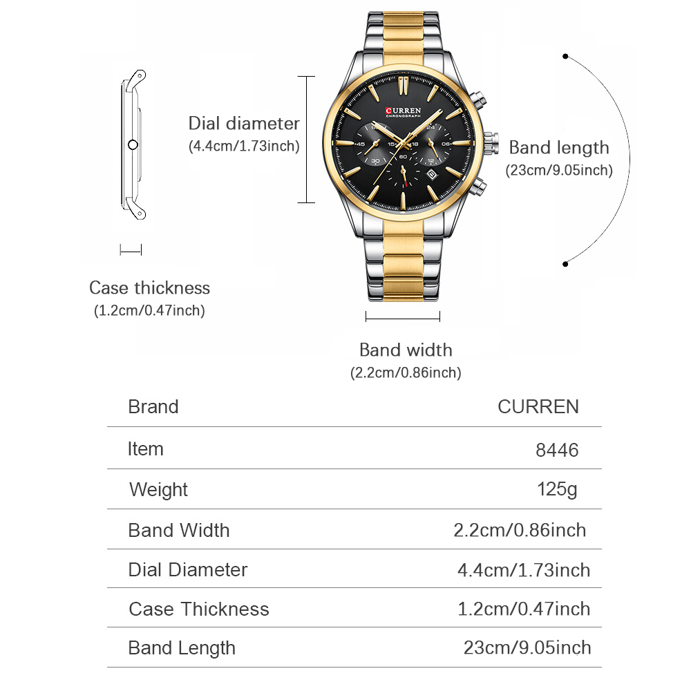 CURREN Casual quartz chrono sp - Jewelry Watch recensie en prijs