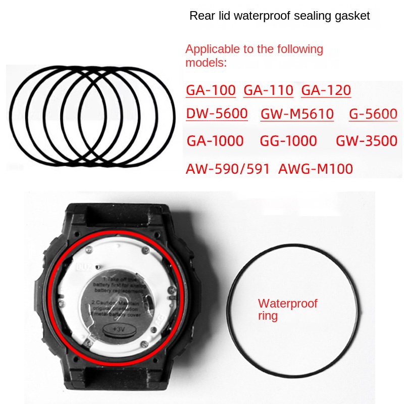 Achterklep waterdichte ring vo - Casio Watch G-Shock Dw-5600 recensie en prijs