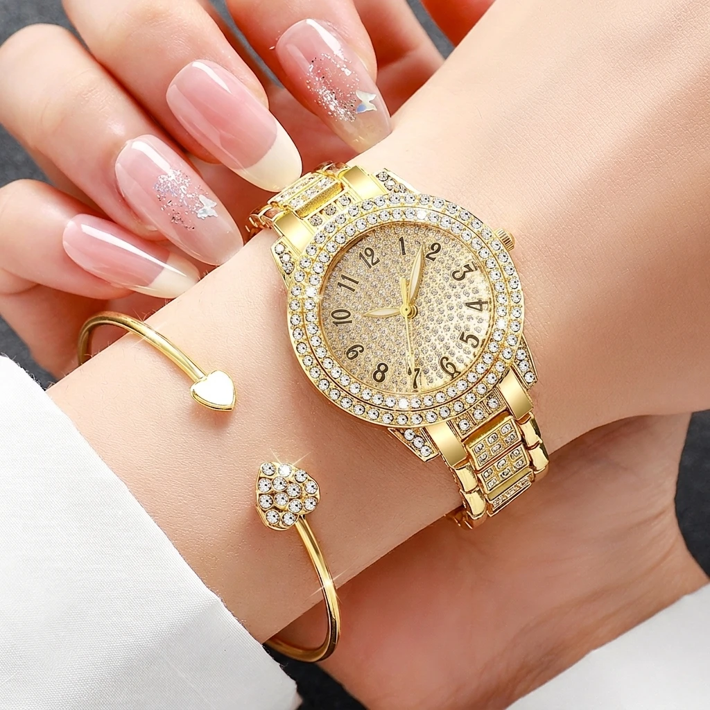 6PCS Fashion Rhinestone Damesh - Jewelry Watches For Ladies recensie en prijs