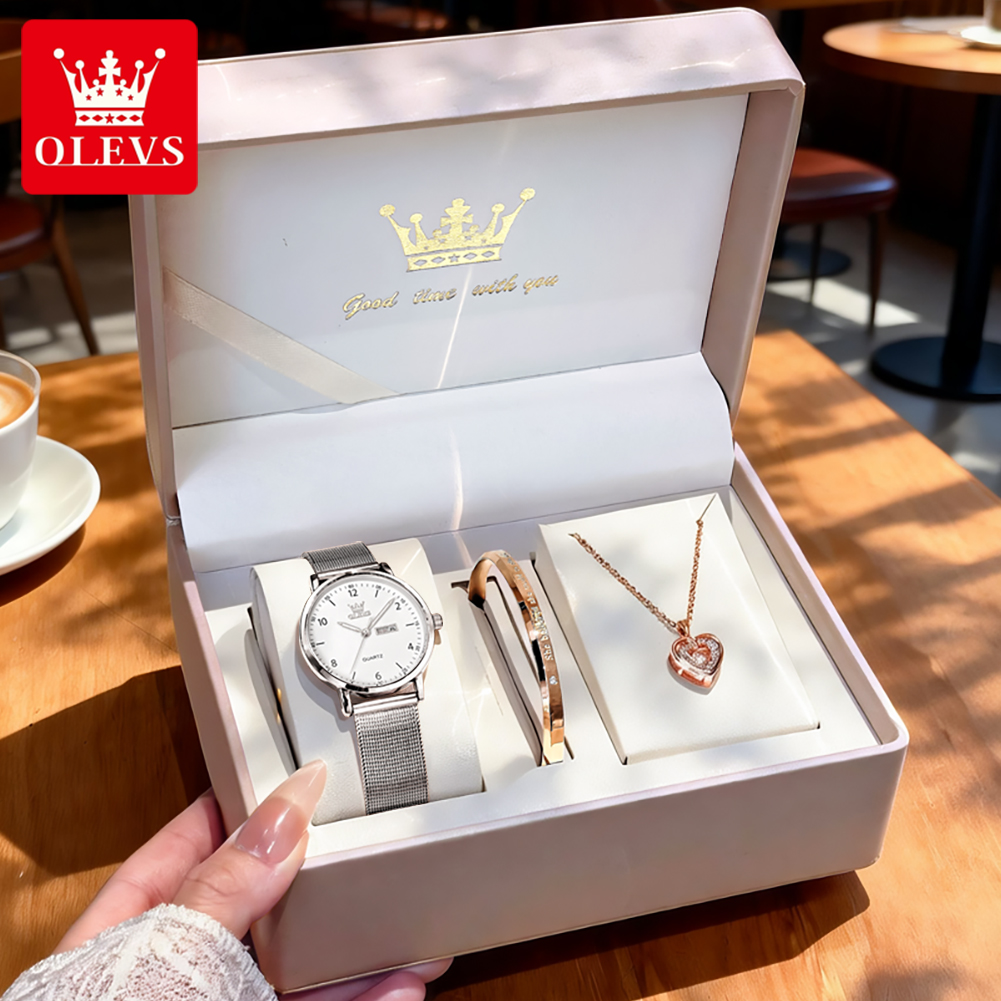 OLEVS 2996 Dameshorloges Origi - Watch Display Box recensie en prijs