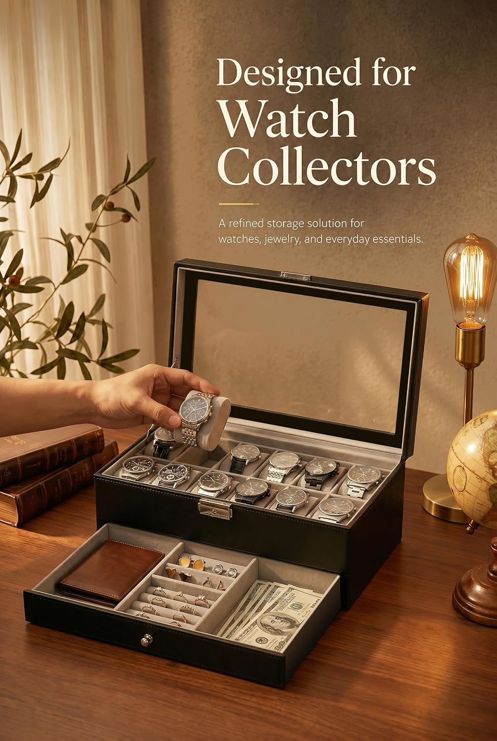 Horloge-opbergdoos voor mannen - Watch Display Box recensie en prijs