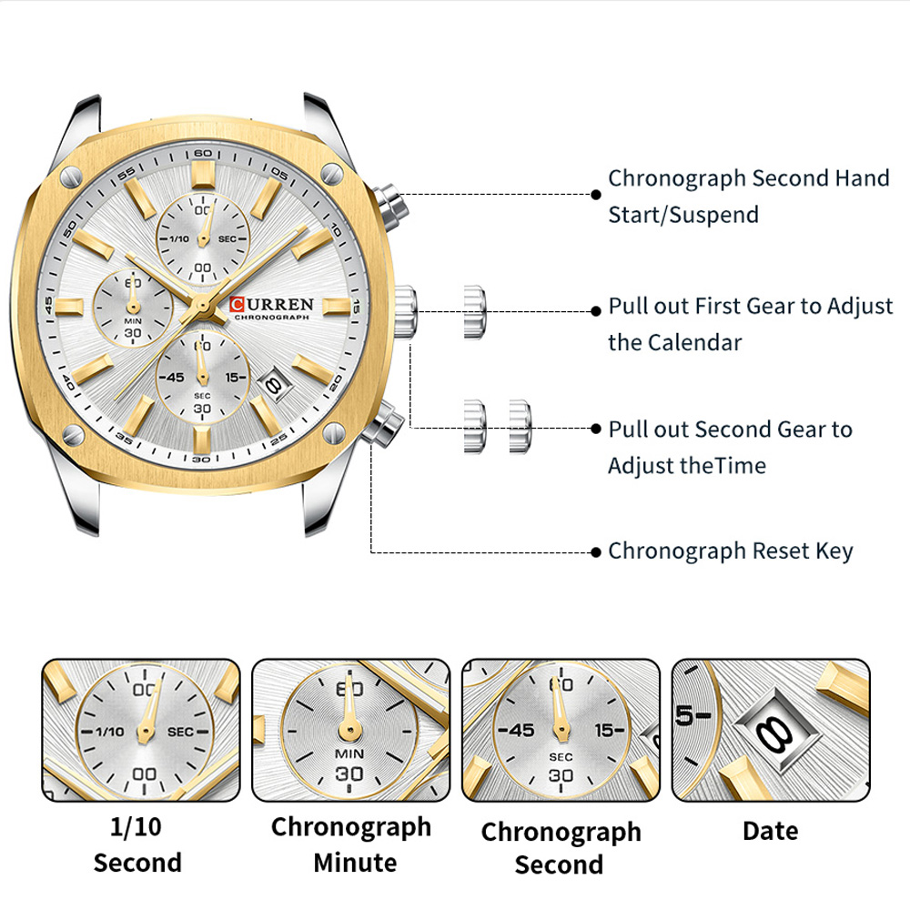 CURREN Modern herenhorloge van - Jewelry Watch recensie en prijs