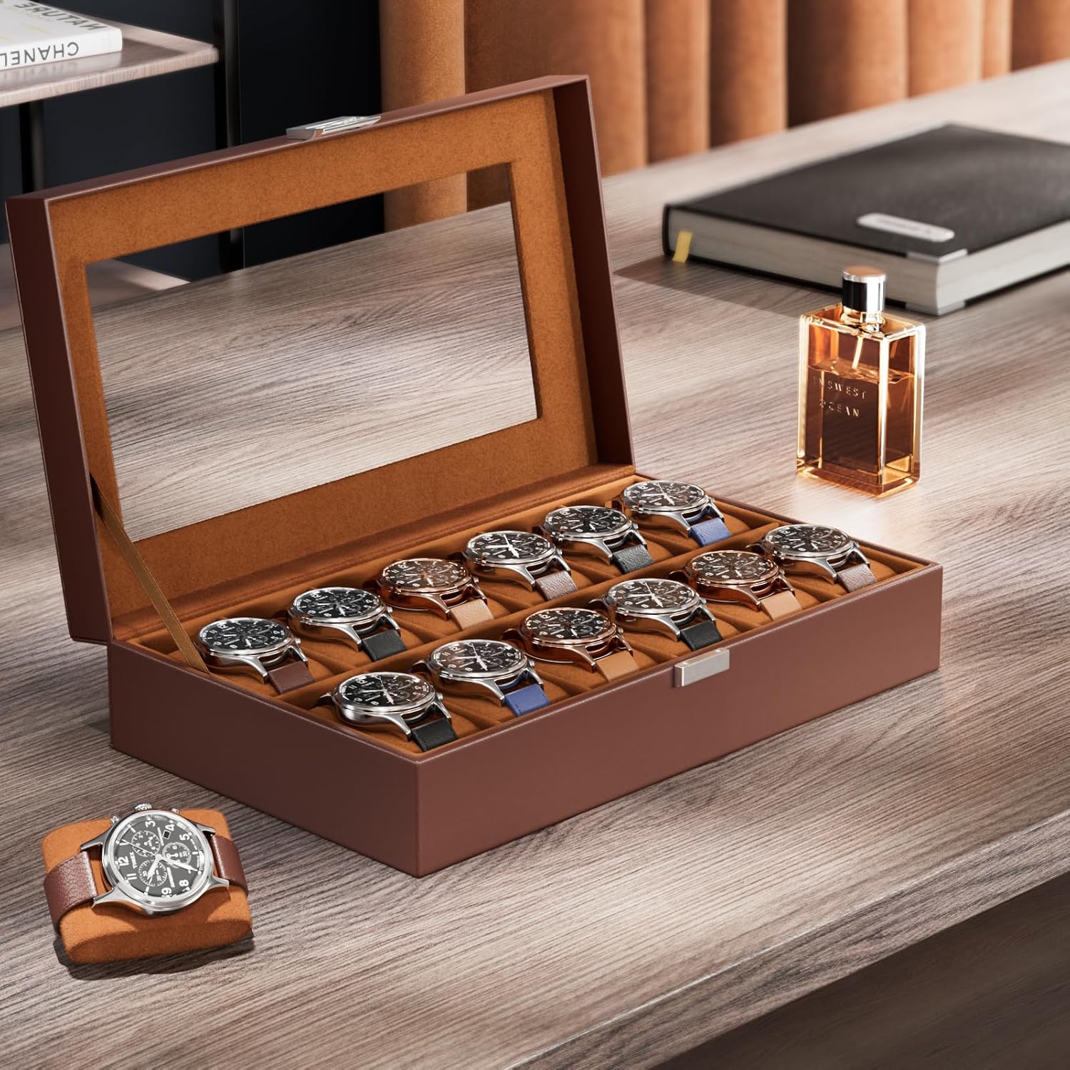 12-delige horloge etalagekast  - Watch Display Box recensie en prijs