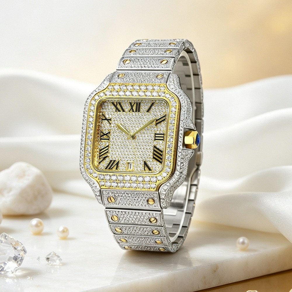 Luxe VVS Moissanite Horloge vo - Vvs Jewelry Watches recensie en prijs